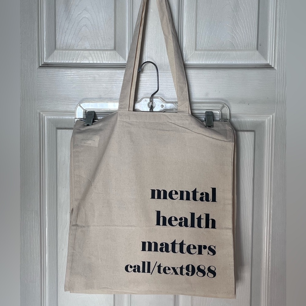 Beige Tote Bag with Inspirational Text
